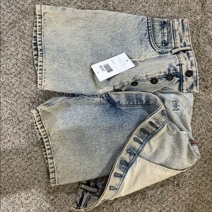 YPROJECT denim shorts